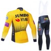 Conjunto Maillot + Culotte largo con tirantes 2019 Team Jumbo-Visma N001